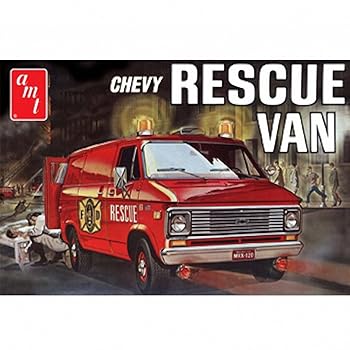 【中古】【39shop】リンドバーグ★1/25 1975 シェビー・レスキューバン 赤 プラモデル（良い）｜アトリエ絵利奈