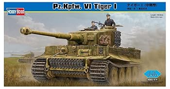 【中古】ホビーボス 1/16 タイガーI 中期型 プラモデル