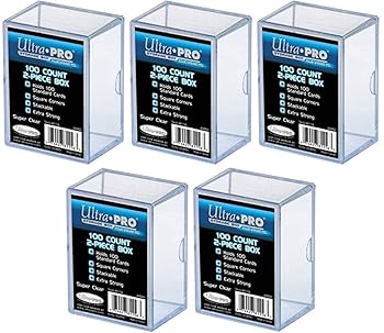 【中古】【39shop】ULTRA★PRO **5x 2-Piece Box** Holds 100 Cards Each PLASTIC STORAGE BOX Sports Cards & Gaming Decks(良い)|アトリエ絵利奈