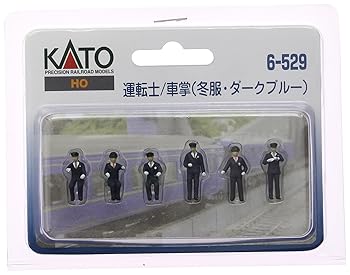 【中古】KATO HOゲージ 運転士・車掌 冬服・ダークブルー 6-529 ジオラマ用品