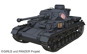 【中古】プラッツ ガールズ&パンツァーシリーズ IV号戦車D型改 F2型仕様 あんこうチームver. 1/35スケール プラモデル