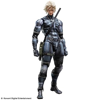 【中古】METAL GEAR SOLID2 SONS OF LIBERTY PLAY ARTS改 雷電PVC塗装済みアクションフィギュア
