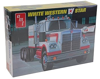 【中古】AMT 1/25 ホワイト ウエスタンスター セミ トラクター