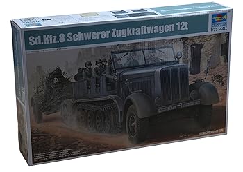 【中古】トランペッターTRUMPETER 1/35 ドイツ軍 Sd.kfz.8 12t重ハーフトラック プラモデル