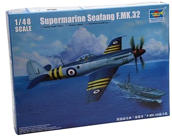 【中古】トランペッター 1/48 スーパーマリン シーファング F. Mk.32 プラモデル