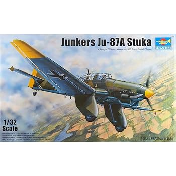 【中古】トランペッター 1/32 ドイツ軍 ユンカース Ju-87A シュトゥーカ プラモデル