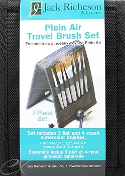 【中古】【39shop】Jack★Richeson Plein Air Travel Brush Set 並行輸入品(良い)|アトリエ絵利奈