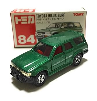 【中古】トミカ 84 トヨタ ハイラックス サーフ緑SCALE 1/65 赤箱