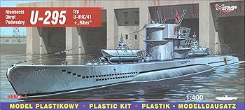 【中古】Mirage Hobby 40412, 1: 400 echelle, U-295 Type VIIC U-/ 41 + 'Biber' sous-marin allemand, kit de modele en plastique