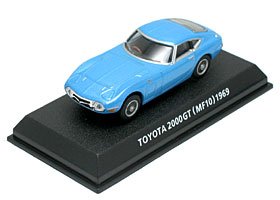 【中古】コナミ　1/64　絶版名車コレクションVol.6 トヨタ2000GT 後期型 1969年ブルー