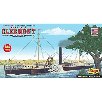 【中古】リンドバーグ 1/96 ロバート・フルトンのクラーモント蒸気船