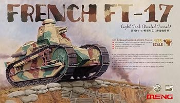 【中古】モンモデル 1/35 フランス軽戦車 FT-17 リベット砲塔 プラモデル