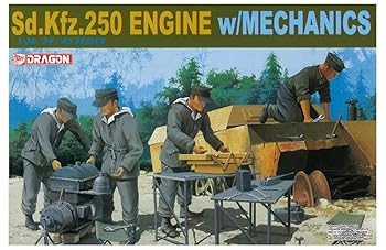 【中古】プラッツ 1/35 第二次世界大戦 ドイツ軍 Sd.Kfz.250 エンジン w/整備兵セット DR6112 プラモデル 7,997円