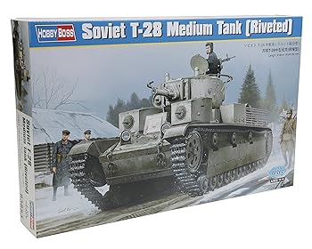 【中古】【39shop】ホビーボス★1/35 ソビエト T-28 中戦車 リベット接合型 プラモデル（良い）｜アトリエ絵利奈