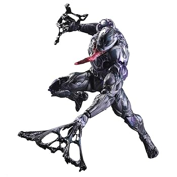 【中古】MARVEL UNIVERSE VARIANT PLAY ARTS改 ヴェノム PVC製 塗装済み可動フィギュア