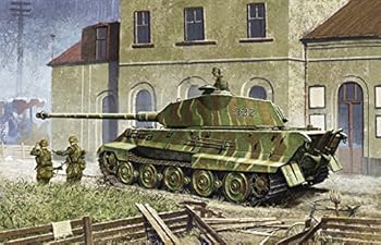 【中古】プラッツ 1/35 第二次世界大戦 ドイツ軍 キングタイガー ポルシェ砲塔 w/ツィメリットコーティング DR6302 プラモデル