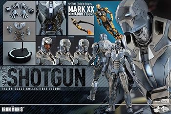 【中古】ムービー・マスターピース アイアンマン3アイアンマン・マーク40ショットガン 1/6スケール プラスチック製 塗装済み可動フィギュア