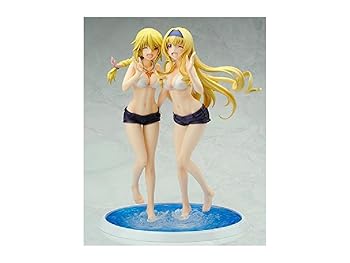 【中古】ISインフィニット・ストラトス シャルロット&セシリア 水着Ver. 1/7スケール PVC製 塗装済み完成品フィギュア