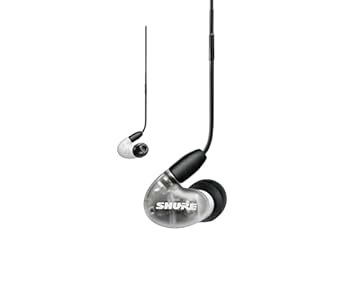 【中古】SHURE シュア イヤ電話機 有線 マイクロホン AONIC 4 SE42HYW+UNI-A 白いこと 高遮音性 カナル型 無線電話取り替えっこ可別売 MMCX リケーブル 労働者階級操作手順 配達