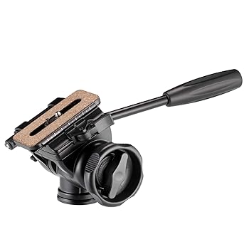 【中古】【39shop】Velbon★フリュード雲台 FHD-66A 中型 底面径51mm ビデオ撮影用 スライド式クイックシュー対応 マグネシウム製 469946 ブラック(良い)|アトリエ絵利奈