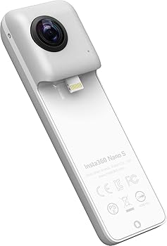 【中古】【39shop】Insta360★Nano S Silver 360度カメラ 4Kビデオ iPhone X/8/7/6シリーズ対応 CM425 国内正規品(非常に良い)|アトリエ絵利奈