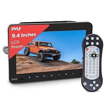 【中古】Pyle ユニバーサルカーヘッドレストマウントモニター 9.4インチ車両マルチメディアCD DVDプレーヤー スマートオーディオビデオエンターテインメ
