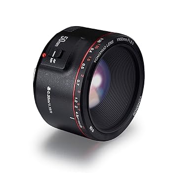 【中古】Yongnuo YN50MM F1.8 II水晶体 Canon用 50粍 F1.8C 大差しわたし AF/MF標準尺度プライム水晶体 Canon用