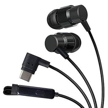 【中古】エレコム イヤホン ヘッドホン マイク・リモコン付 カナル USB Type-C アナログ音声出力 CS100M ブラック EHP-CACS100MBK