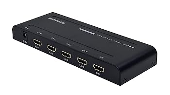 【中古】グリーンハウス 4K相応う HDMIセレクタ 4界面 HDCP2.2 AC給電 GH-HSWG4-BK