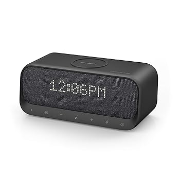 【中古】【39shop】Anker★Soundcore Wakey Qi 対応 Bluetooth スピーカー ワイヤレス充電器 ラジオ 目覚まし時計 10W出力 iPhone & Android対応 デュアルドライバー(非常に良い)|アトリエ絵利奈