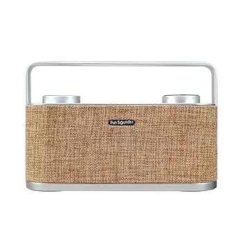 【中古】【39shop】FunSounds★- MusicPouch ミュージックポーチ充電式ステレオBluetoothスピーカー ベージュ FUN-POUCH(非常に良い)|アトリエ絵利奈