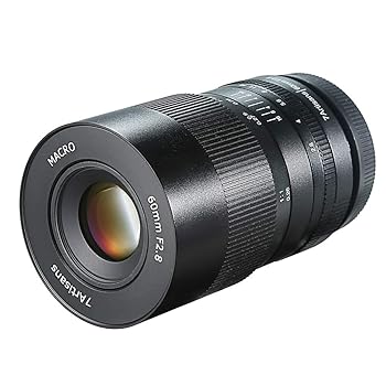 【中古】7artisans 60mm F2.8 マクロレンズ APS-C 手動固定レンズ Sony Eマウントカメラ用 ブラック