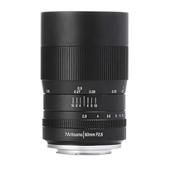 【中古】七細工師 7Artisans 60粍 F2.8 Macro EF-M EOS-M 黒いこと 水晶体