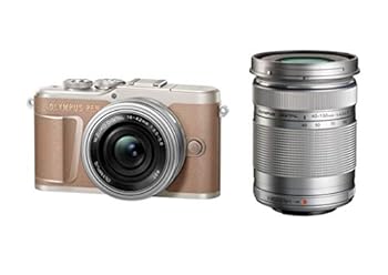 【中古】【39shop】OLYMPUS★ミラーレス一眼カメラ PEN E-PL10 EZダブルズームキット ブラウン(良い)|アトリエ絵利奈