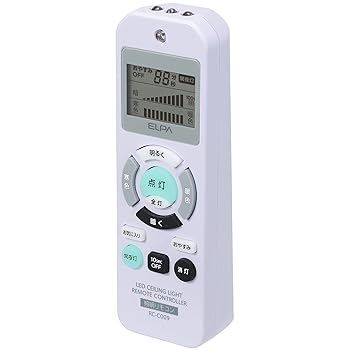 【中古】ELPA エルパ 照明リモコン 国内主要メーカー11社対応 再設定不要のバックアップ機能搭載 RC-C009