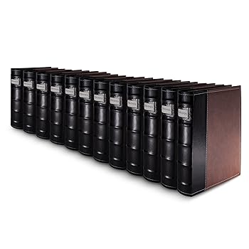【中古】bellagio-italiaブラウンレザーディスクストレージバインダーPerfect for CD、DVD、blu-rays、およびビデオゲーム。12 Pack ? Set Holds 576 Dis
