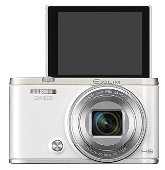 【中古】CASIO デジタル写真機 EXILIM EX-ZR4000WE 超広角19粍 アニメーション映像を作れるワイドビューフォト EXZR4000 白いこと
