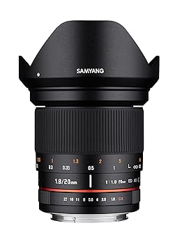 【中古】SAMYANG 単焦点レンズ 20mm F1.8 ED AS UMC フジフイルム X用
