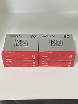 【中古】SONY 吹き込み用ミニレコード盤 MD 80分 10枚書き割り MDW80T
