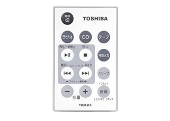 【中古】東芝 CDラジカセ TY-CDK5 専用遠隔操作 TRM-K5