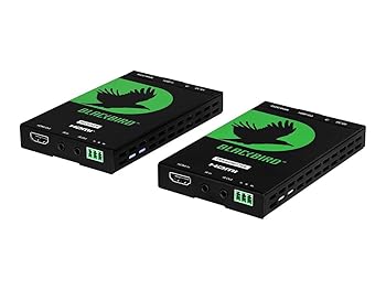【中古】Monoprice Monoprice Blackbird 4K Pro HDBaseT Extender Kit, IR, 70m with PoC, RS-232, HDCP 2.2