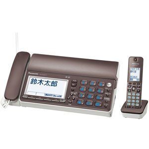 【中古】パナソニック デジタルコードレス普通紙ファクス 子機1台 KX-PZ610DL-T ブラウン
