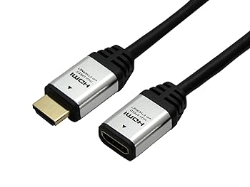 【中古】ホーリック HDMI延長ケーブル 1m シルバー HAFM10-553SV