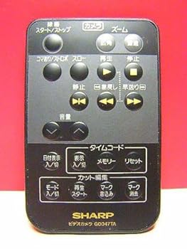 【中古】シャープ ビデオカメラリモコン G0047TA