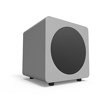 【中古】Kanto sub8 Powered Subwoofer - 8 Paper Cone Driver - Powerful Bass Extension - Matte Grey by Kanto