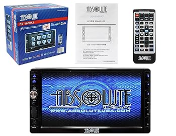 【中古】【39shop】Absolute★USA DD-4000AT 7-Inch Double Din Multimedia DVD Player Receiver with Touch Screen System Display and Detachable Front Panel Bui(良い)|アトリエ絵利奈