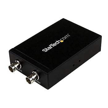 【中古】StarTech.com SDI - HDMI変換器 3G SDI - HDMIアダプター SDIデイジーチェーンポート積み上げる SDI出どころを230m取りひろげる SDI2固定ディスク