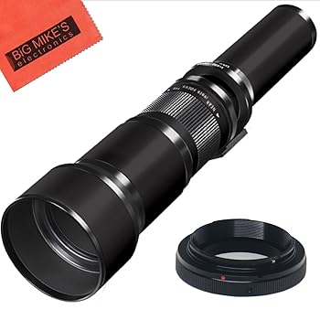 【中古】long-range 650 mm-1300 mm F / 8望遠ズームレンズfor CanonデジタルEOS Rebel t2i、t3、t3i、t4i、t5i、t5、t6、t6i, t6s、sl1、eos60d、eos70d