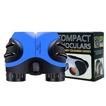 【中古】LuwintLuwint 8 X 21 Blue Kids Binoculars for Bird Watching, Watching Wildlife or Scenery, Game, Mini Compact and 並行輸入品