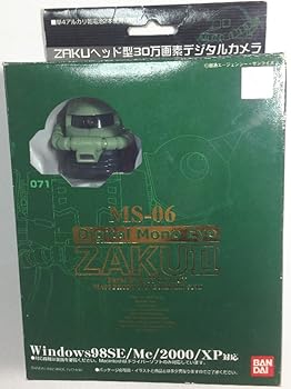 【中古】ZAKU頭顱型30万絵素デジタルカメラデジタルモノアイ MS-06 ザクIIバンダイ コンパクトデジタルカメラ-デジタルカメラ-TV・オーディオ・カメラ